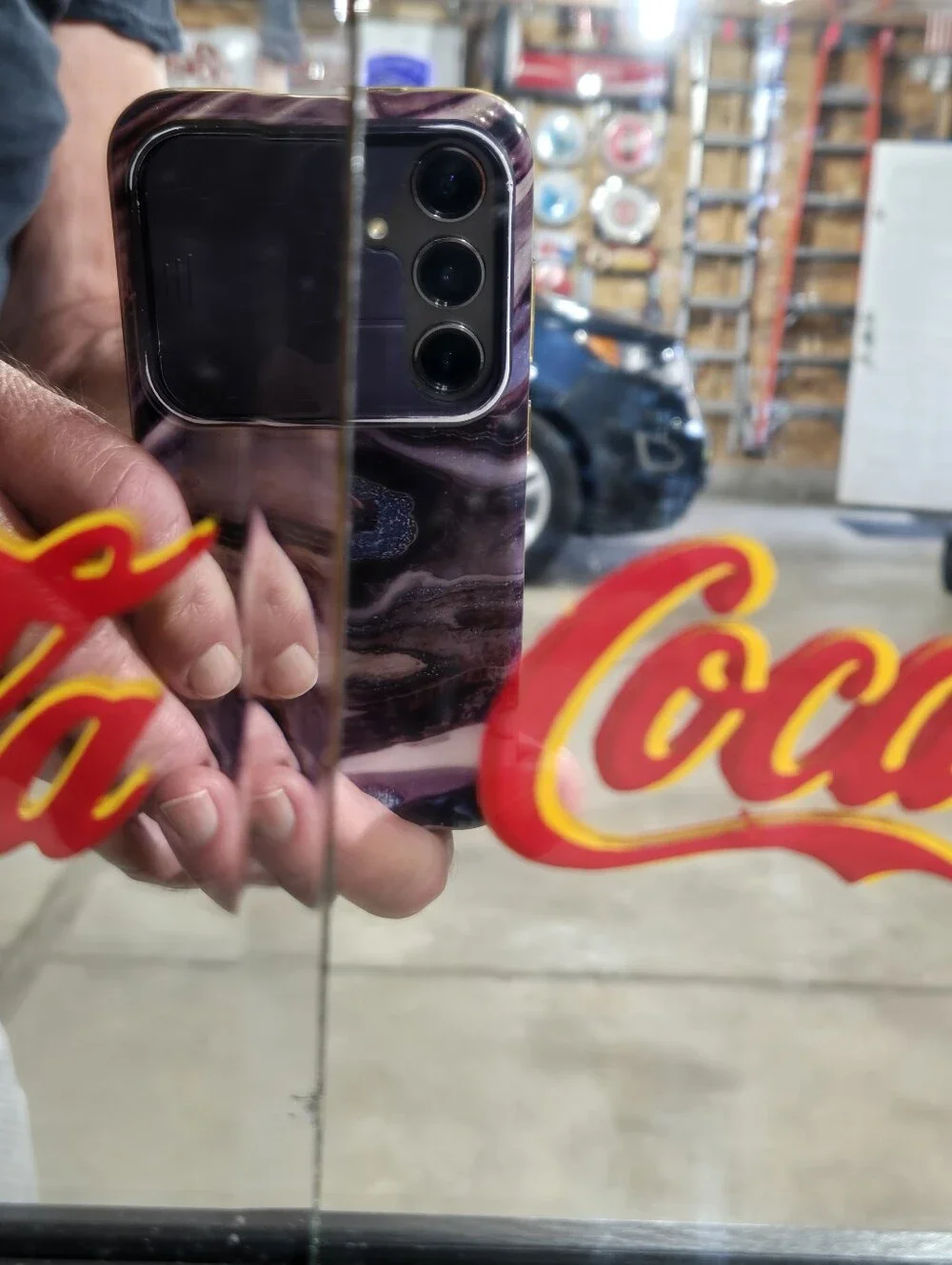 Vintage COCA-COLA FRAMED  MIRROR SIGN 6x18 Inch In Frame Unusual Rare Best Offer